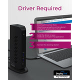 Docking station Icy box ib-dk2252ac (nero, USB-A, HDMI, porta display)