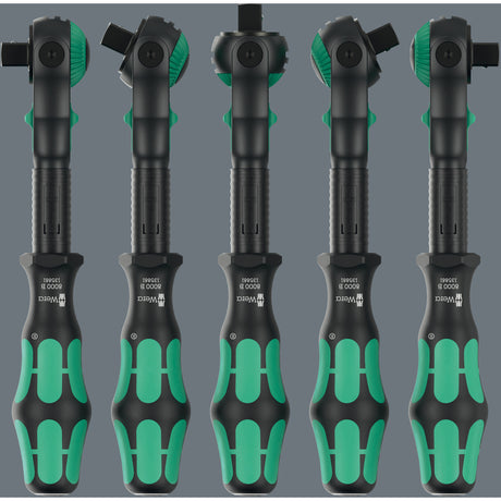 Wera 8000 b black edition cricchetto zyklop speed con azionamento 3 8 (nero verde)