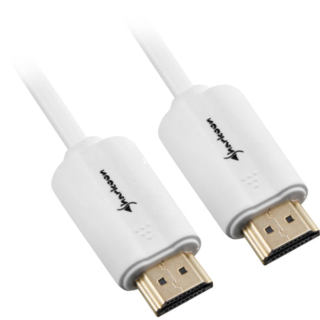 Cavo Sharkoon HDMI 2.0 (bianco, 1 metro, 4k)