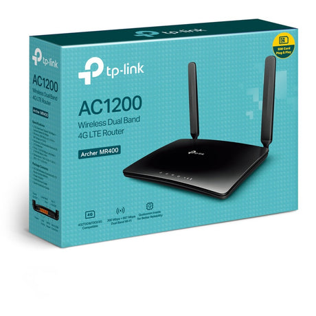 Router Tp-Link AC1200 Wireless Dual Band 4G LTE Router Archer MR400 WLAN LTE (Micro SIM | MiFi | senza batteria)