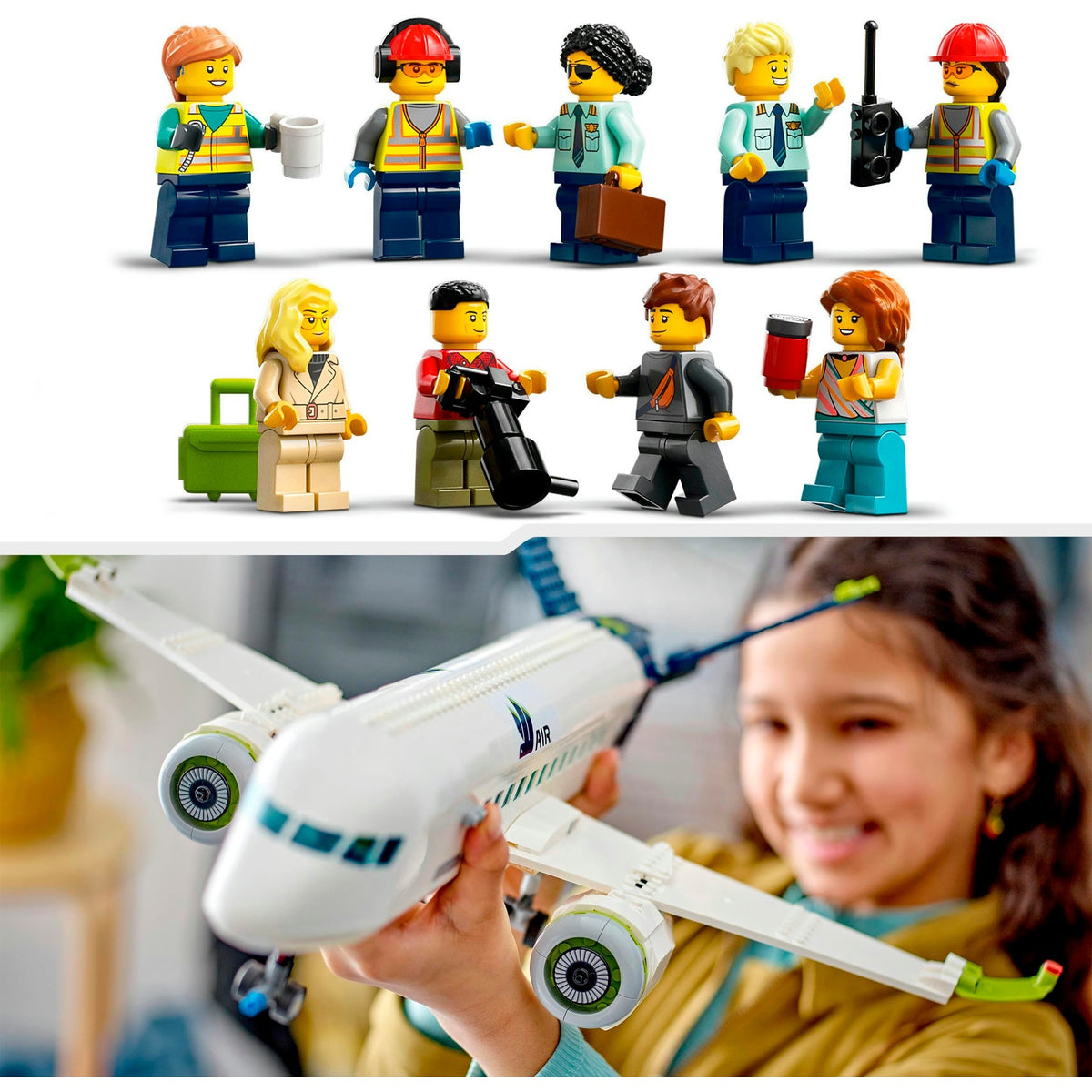 Set giocattolo aereo aereo passeggeri Lego City - 60367
