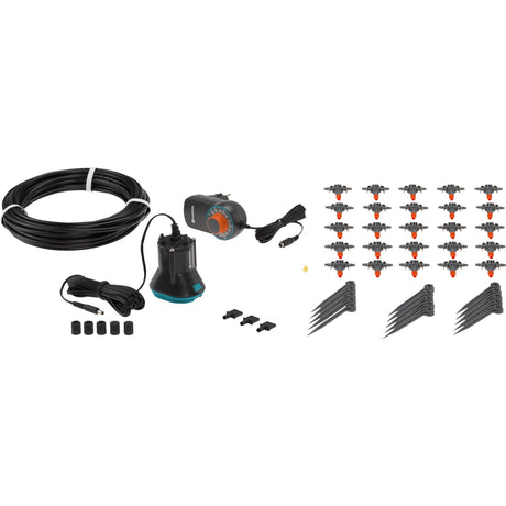 Set Gardena per computer di irrigazione per irrigazione di fioriere completamente automatico (grigio nero, 1407-20)