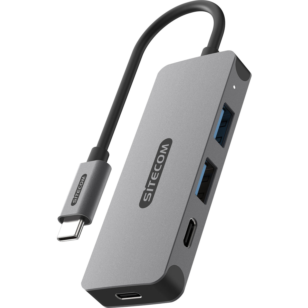Sitecom USB-C a 2x USB-A + 2x USB-C Hub USB (grigio)