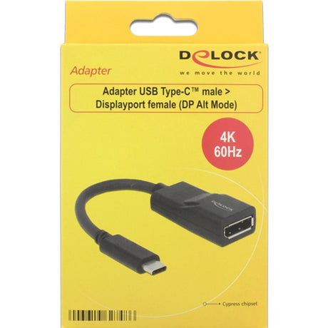 Delock USB-C > adattatore displayport (nero, modalità dp alt, 4k 60 hz)