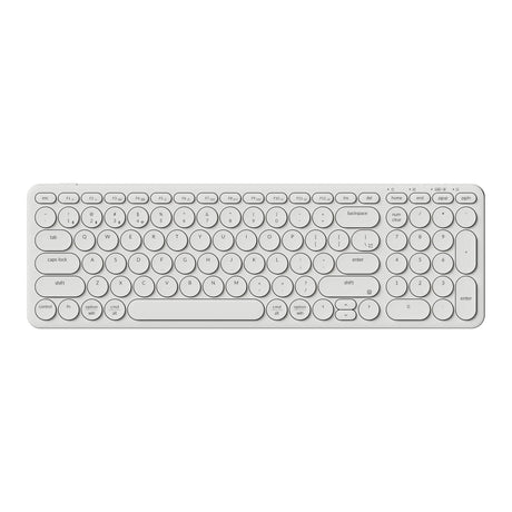 Tastiera Keychron b4 pro-k8 (bianca, layout americano (qwerty), interruttori a forbice, 96%, copritasti in abs, 2,4 ghz | bluetooth | usb)