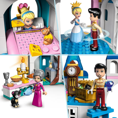 Lego Disney Princess - Giocattolo da costruzione Il castello di Cenerentola e il bel principe (43206)