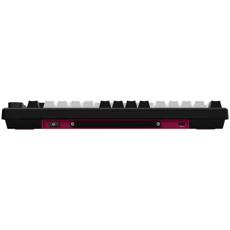 Tastiera da gioco meccanica Lorgar kbp7075w RGB (nera, layout USA (qwerty), viola tossico Logar, 75%, RGB, sostituibile a caldo, pbt double-shot, bluetooth | 2.4ghz | USB)