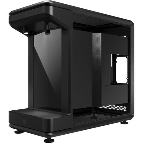 Cooler master masterframe 360 stage LCD midi tower custodia (nero | 2x USB-A | 1x USB-C | vetro temperato)