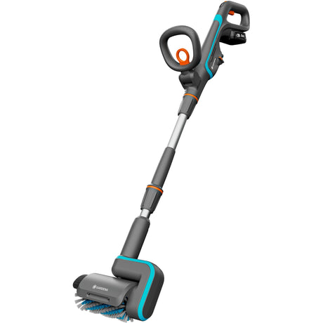 Gardena multi-pulitore a batteria aquabrush patio 18v p4a - set pronto all'uso