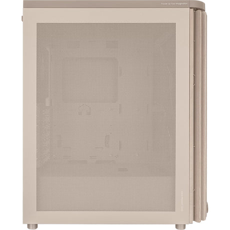 Asus proart pa401 edizione legno - alloggiamento midi tower con pannello a rete (colore legno beige | 2x USB-A | 1x USB-C)