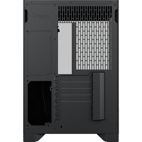 Custodia midi tower pop 2 vision dal design frattale (nero | 1x USB-A | 1x USB-C | vetro temperato)