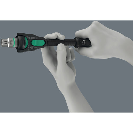 Wera 8000 c black edition cricchetto zyklop speed con 1 2 azionamento (nero verde)