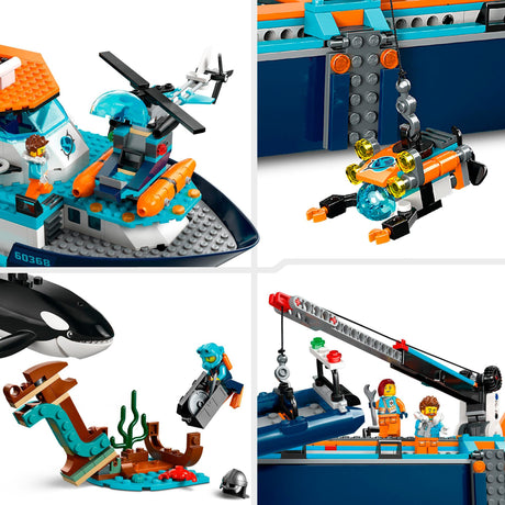 Lego City - Giocattolo per la costruzione di una nave per la ricerca polare (60368)