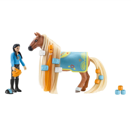 Schleich Horse Club Sofia's Beauties - Kim Caramello Starter Set Personaggio da Gioco (42585)