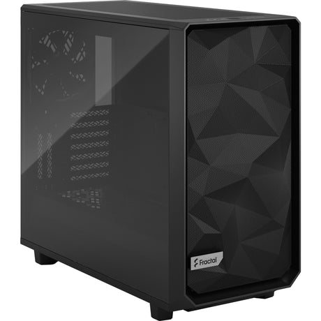 Design frattale meshify 2 alloggiamenti midi tower in vetro temperato chiaro (nero | 2x USB-A | 1x USB-C | finestra)
