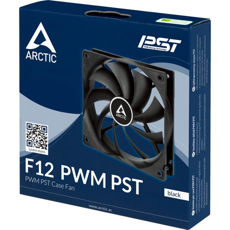 Ventola per case Arctic f12 pwm pst (nera, 120 x 120 x 25 mm)