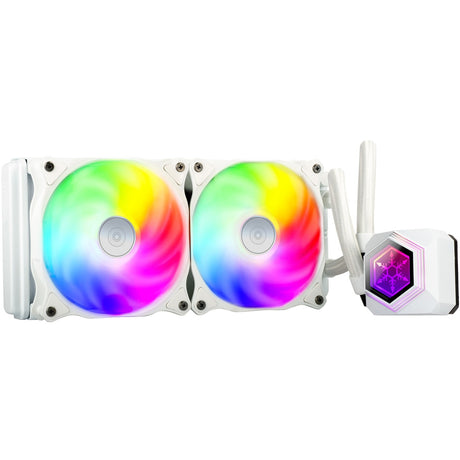Silverstone sst-pf240w-argb-v2 raffreddamento ad acqua (bianco, incluso controller RGB)