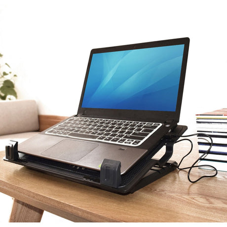 Supporto per laptop Act ac8110 alluminio nero, plastica