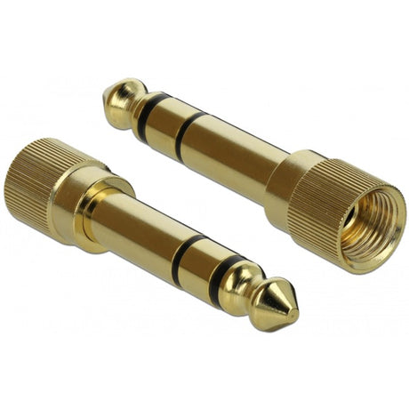 Delock jack stereo da 3,5 mm a 3 pin maschio > cavo di prolunga femmina (nero, 1 metro)