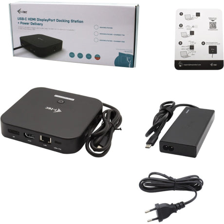 I-tec Docking Station USB-C HDMI DP con Power Delivery 65 W + Caricatore Universale 77 W (Nero)