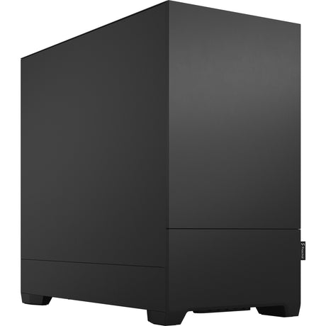 Design frattale pop mini alloggiamento midi tower solido nero silenzioso (nero | 2x USB-A)
