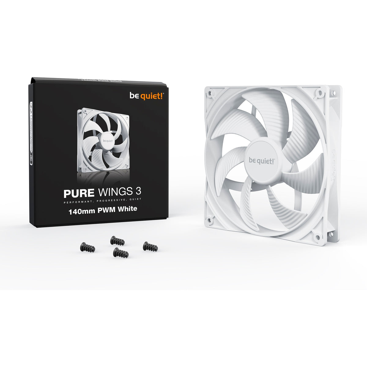Silenzio! ventola del case pure Wings 3 PWM (bianca, 140 x 140 x 25 mm)