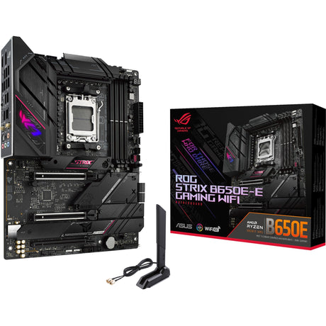 Scheda madre Asus ROG Strix B650e-E Gaming Wi-Fi Socket AM5 (Nero, RAID, 2,5 GB-LAN, Wi-Fi 6e, BT, Suono, ATX)