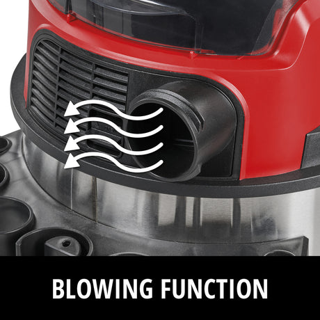 Aspiraliquidi a batteria Einhell te-vc 36 25 li s-solo Aspiraliquidi (acciaio inox rosso, batteria e caricabatterie non inclusi)