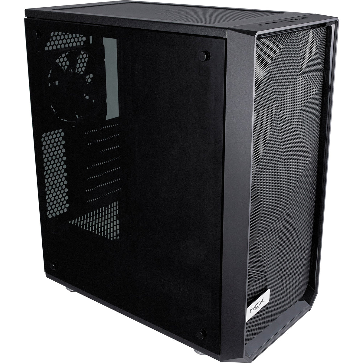 Custodia midi tower meshify c dal design frattale (nero | 2x USB-A | vetro temperato)