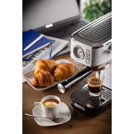 Ariete moderna espresso slim 1381 14 macchina per caffè espresso (bianca)