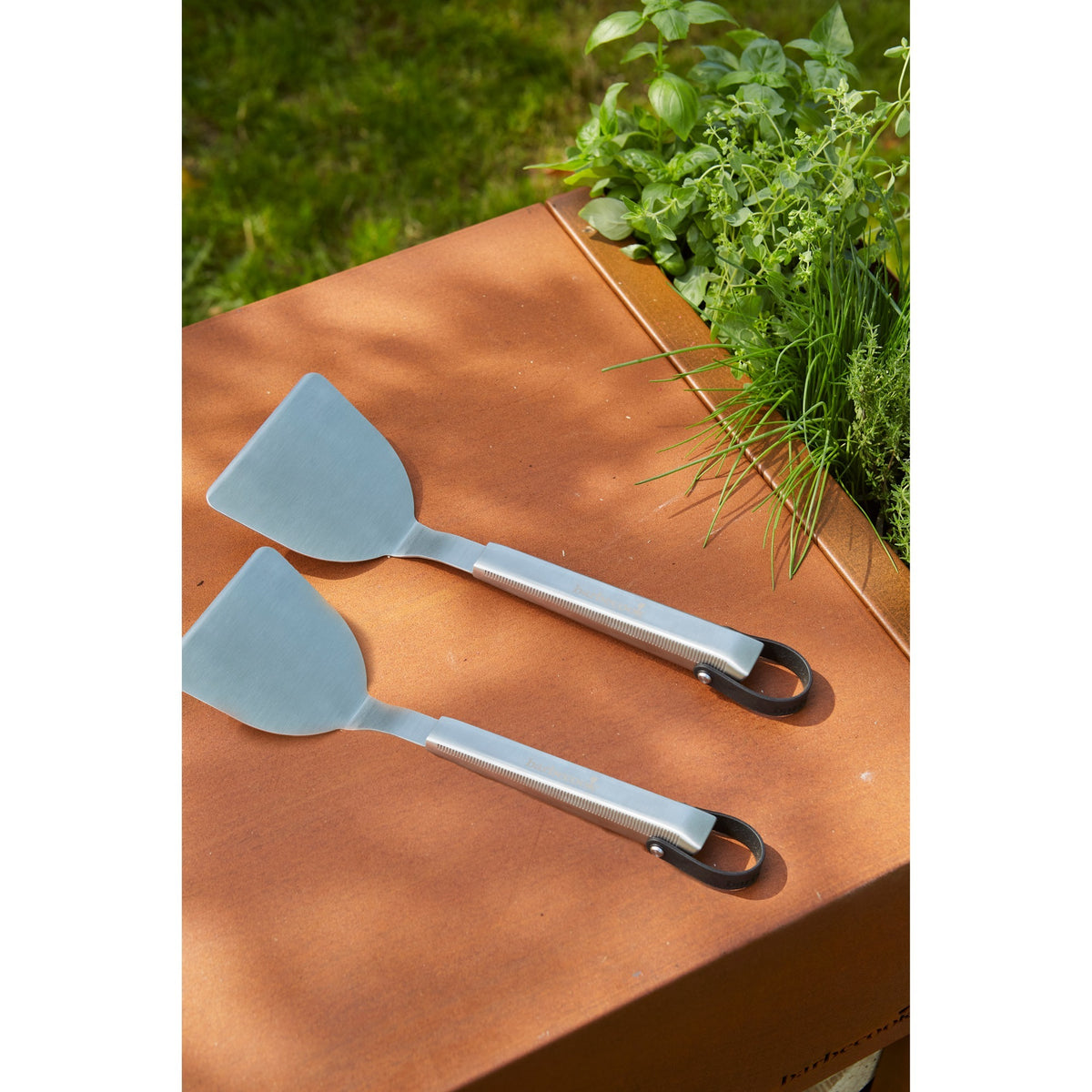 Barbecook premium set of plancha spatulas made of stainless steel 33cm