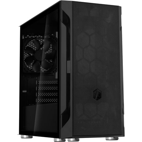 Custodia midi tower Silverstone sst-fah1mb-g (nera | 3x USB-A | vetro temperato)