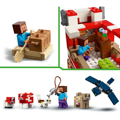 Lego Minecraft la casa del mooshroom - 21270