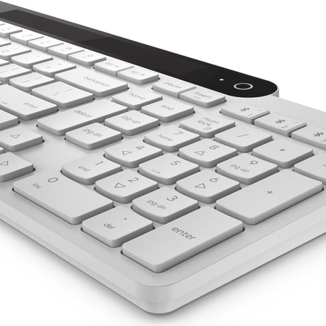 Tastiera Bluetooth Lenovo 800 con ricarica automatica (bianca, layout USA (QWERTY), stantuffo, 100%, interruttore a stantuffo, Bluetooth 5.1, USB-C)