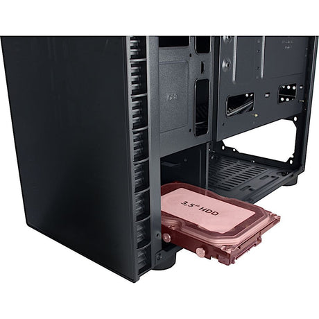 Custodia midi tower Inter-tech cxc2 (nera | 3x usb-a | finestra)