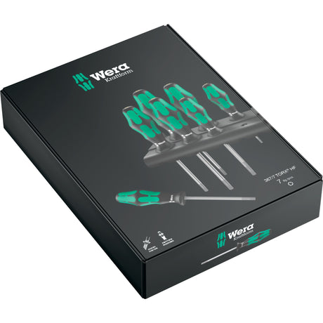 Wera 367 7 Set di cacciaviti Torx HF Kraftform Plus + rack (nero verde, 7 pezzi)