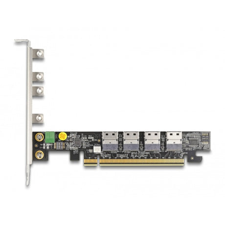Delock scheda pci express x16 a 4 x adattatori di rete interni sff-8654 4i nvme