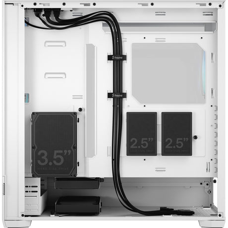Custodia pop xl air rgb big tower dal design frattale (bianco | 2x usb-a | rgb | vetro temperato)