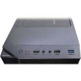 Custodia midi tower Inter-tech T-11 Televen (nera | 3x USB-A | finestra)