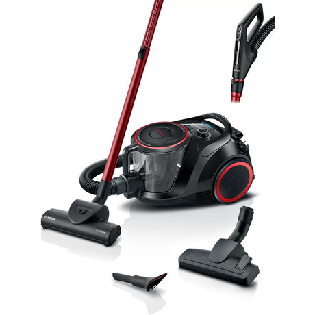 Aspirapolvere senza sacco Bosch serie 6 bgs41pow1 (nero rosso)
