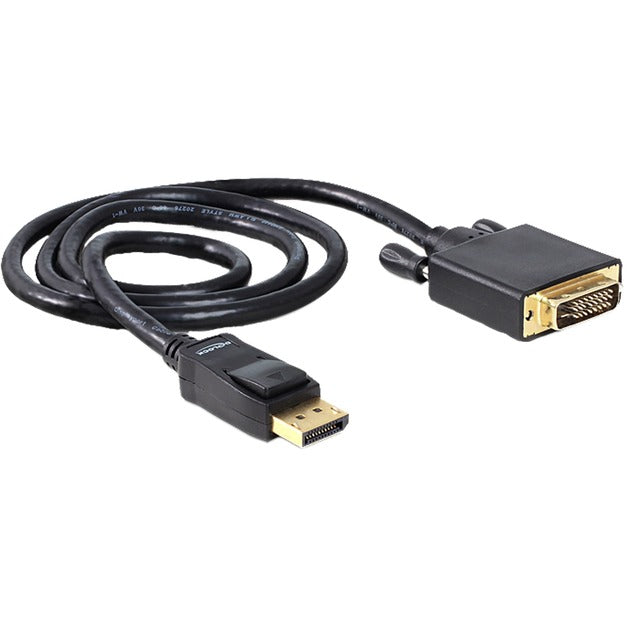 Delock Adattatore cavo da displayport a dvi (nero, 1 metro)