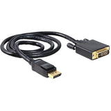 Delock Adattatore cavo da displayport a dvi (nero, 1 metro)