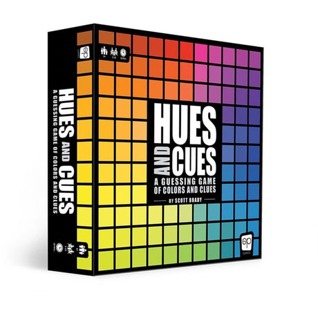 Gioco da tavolo Hues and Cues di European Player Network (inglese, 3 - 6 giocatori, 30 minuti, da 8 anni)