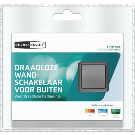 Interruttore wireless da superficie click-on-click-off per uso esterno - agst-8800 nl