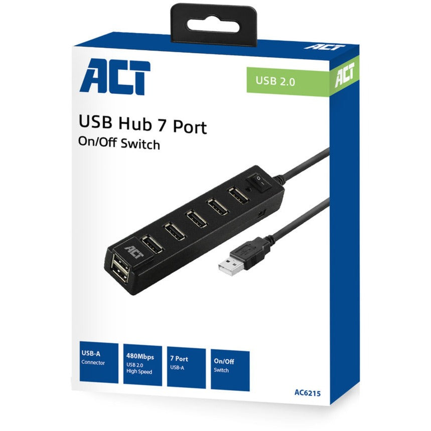 Hub USB Act ac6215 nero