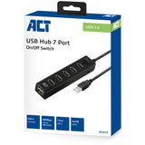 Hub USB Act ac6215 nero
