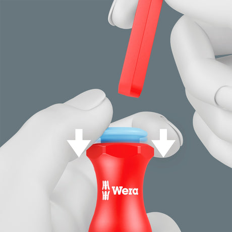 Wera kraftform kompakt vde acciaio inossidabile 17 extra sottile 1 trovautensili, cacciavite da 17 pezzi (rosso blu)