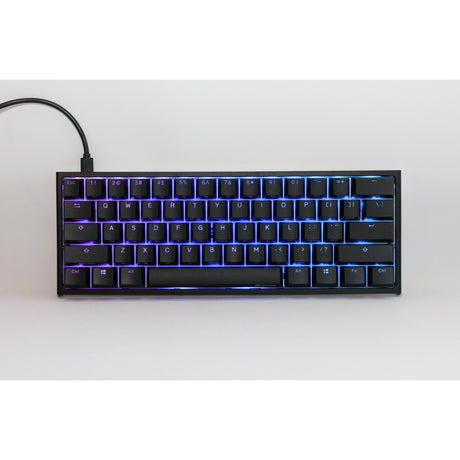 Tastiera da gioco meccanica Ducky One 2 Pro Mini Classic RGB (nera, layout USA (qwerty), Cherry MX Speed Silver, 60%, LED RGB, double-shot PBT, meccanica Quack)