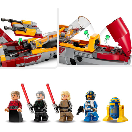 Lego Star Wars - New Republic e-wing contro il giocattolo da costruzione Starfighter di Shin Hati (75364)