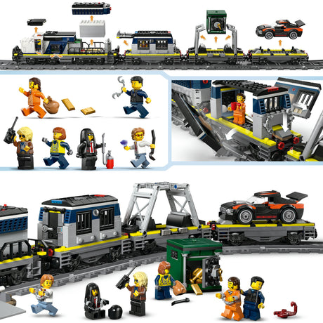 Lego ® City La rapina al treno della polizia - set trenino giocattolo - 60508